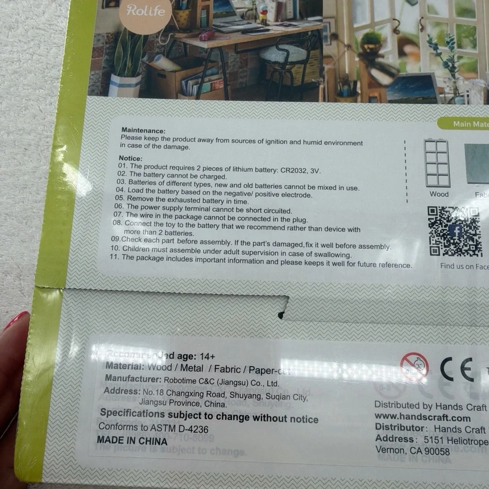 Robotime Rolife Soho Time DIY Miniature House Room Kit DGM01 NEW SEALED